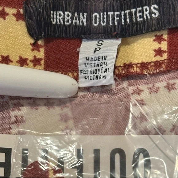 (Sold) Urban Outfitters Mini Skirt Women’s Size Small Red Yellow Check Print New - Picture 8 of 12